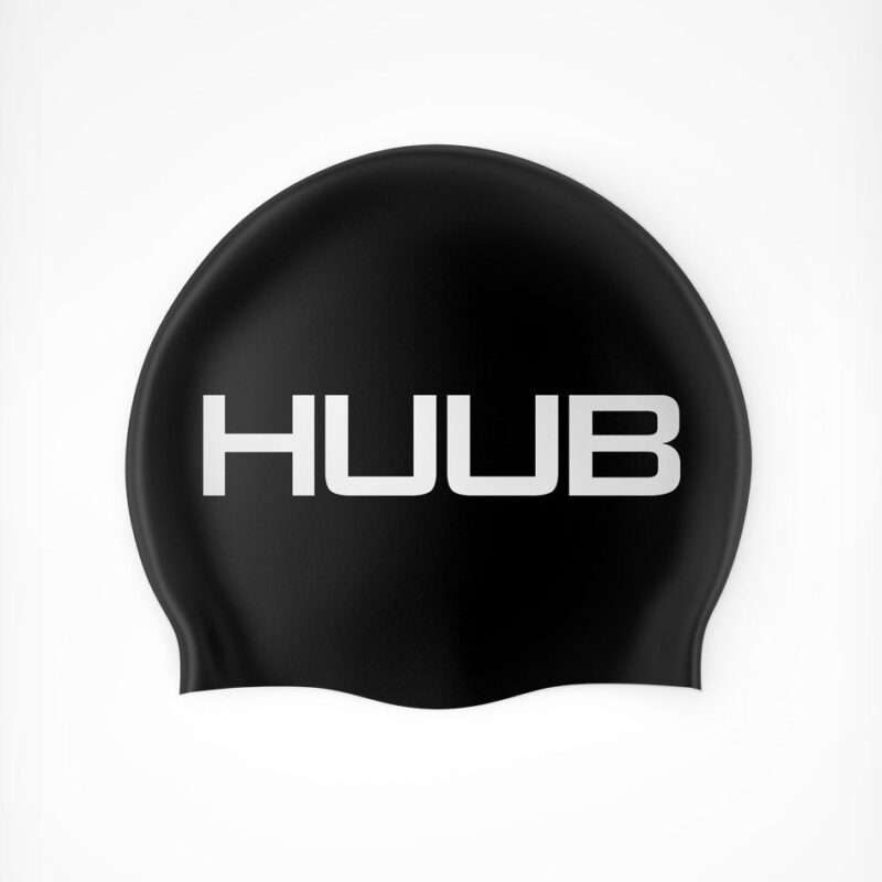 Swim Cap Black – Black/Silver