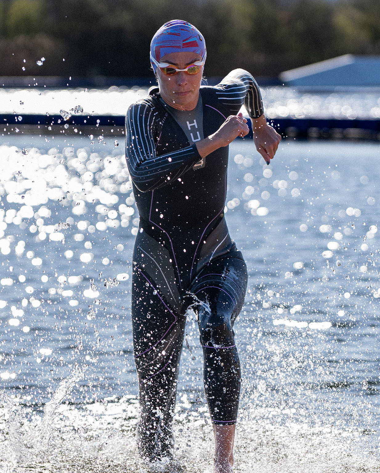 Aegis XV Wetsuit 3:3 - WL – Black/Purple - Image 2