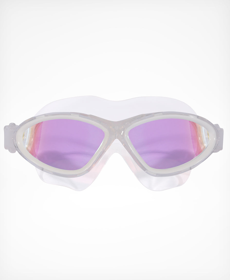 Manta Ray Mask Goggle Photochromic White/Gold Mirror – White/Gold Mirrow